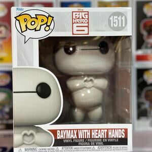 Big Hero 6 Baymax with Heart Hands Super 6-Inch Funko Pop!